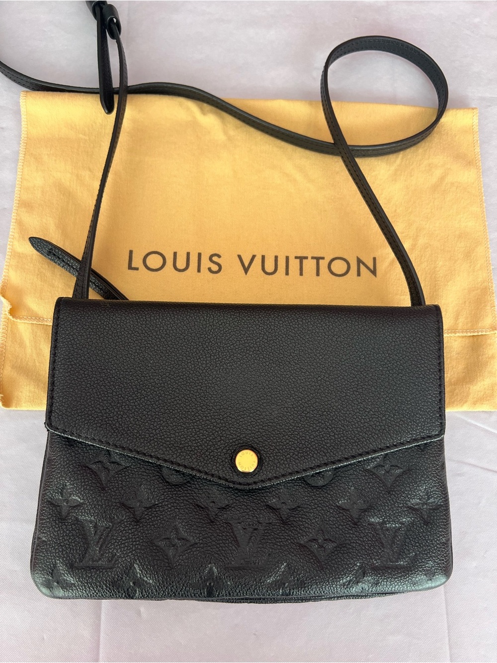 Louis Vuitton Black Monogram Empreinte Crossbody Shoulder Bag - Picture 3 of 16